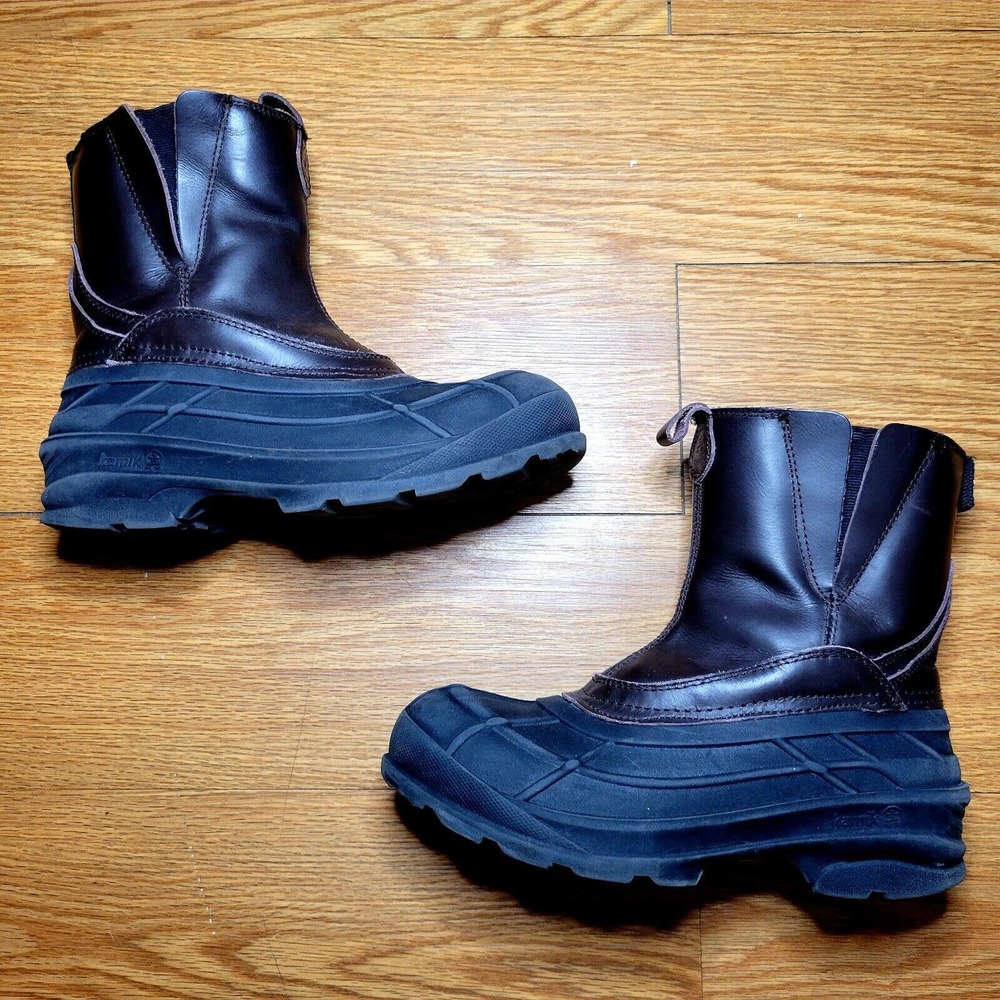 Kamik Dawson Boots Men's Size 8 Gaucho Brown Leather Men's Thinsulate Waterproof